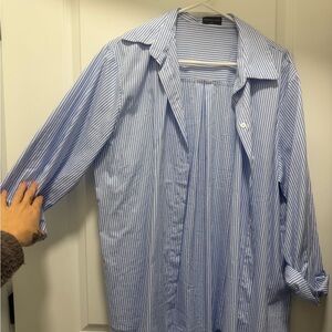 Always About Us White Fox Boutique Striped Button Up